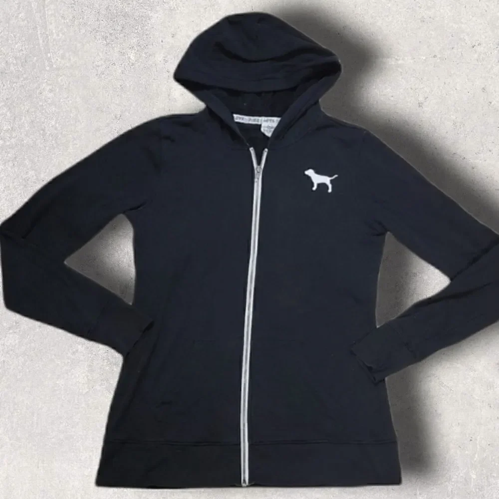 PINK BLACK HOODIE, 